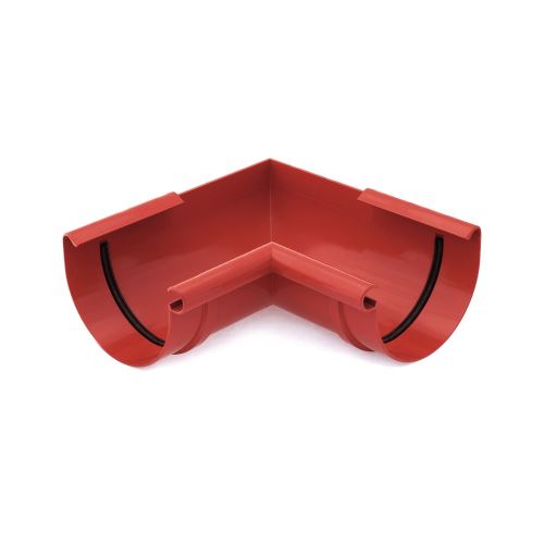 BRYZA Plastični vogal za odtočne žlebove Ø 100 mm, rdeča barva RAL 3011
