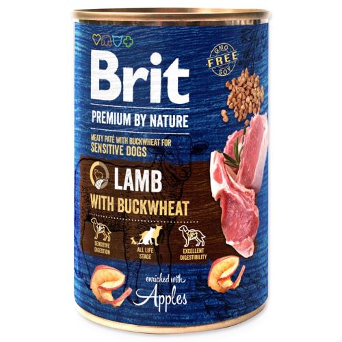 BRIT Premium by Nature Jagnječje meso z ajdo 400 g
