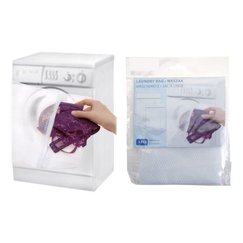 Vrečka za pranje z zadrgo, komplet 2 (25x30cm, 30x40cm)