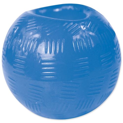 Igrača DOG FANTASY Močna gumijasta žoga modra 8,9 cm 1 kos
