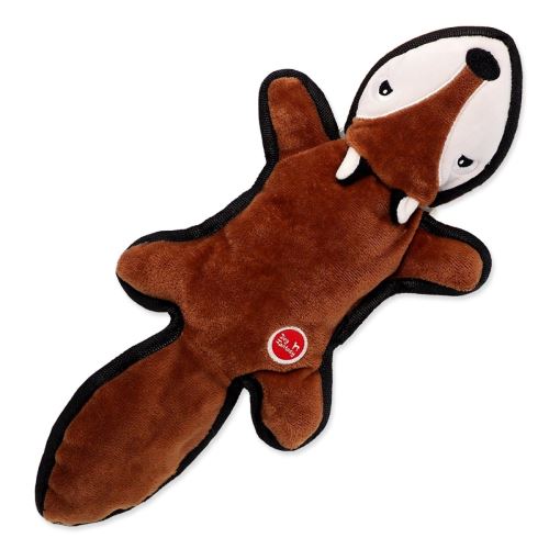Igrača DOG FANTASY Reciklirana igrača lisica s šumečim repom 39 cm