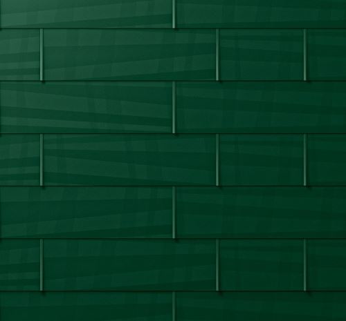 PREFA strešna/fasadna plošča fx.12, 700 x 420 mm, majhna gladka, mahovno zelena P10 / pakiranje 8,24 m2