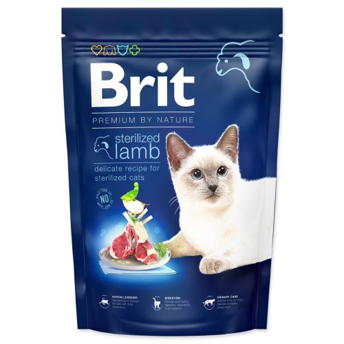 BRIT Premium by Nature Cat Sterilizirana jagnjetina 1,5 kg