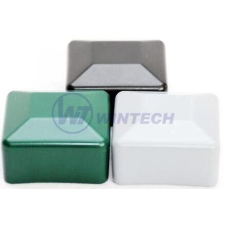 Zamašek za kvadratne sl.15x15mm, zelen / paket 100 kosov